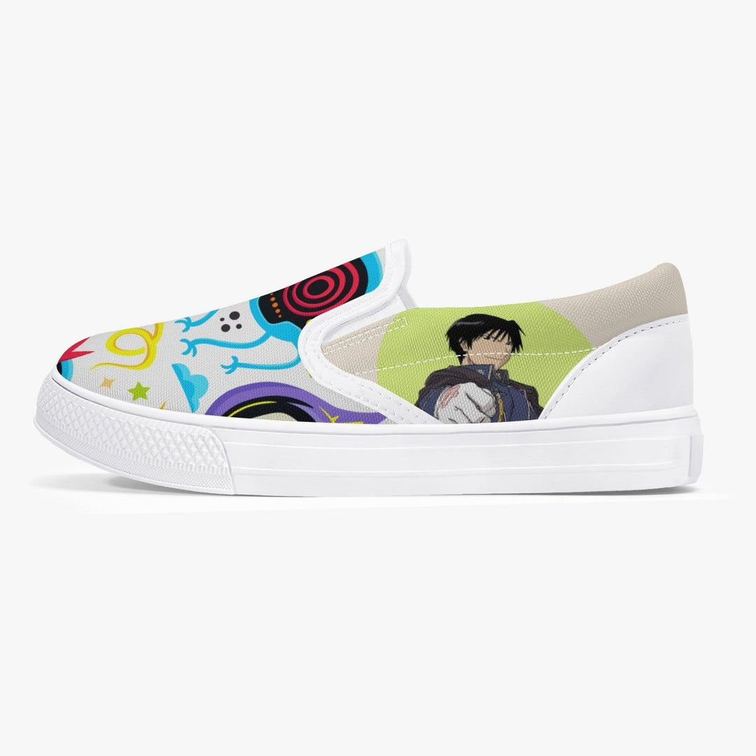 Fullmetal Alchemist Roy Kids Slip Ons Anime Shoes _ Fullmetal Alchemist _ Ayuko