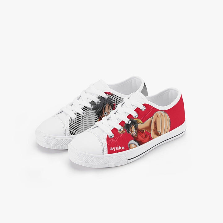 One Piece Luffy Kids A-Star Low Anime Shoes _ One Piece _ Ayuko