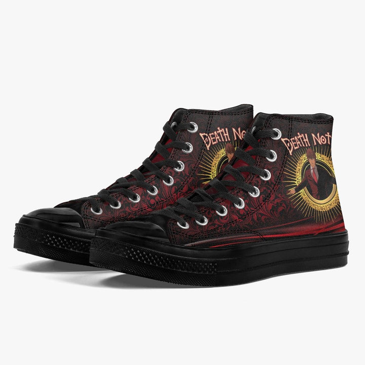 Death Note Light Yagami Red-Black A-Star High Anime Shoes _ Death Note _ Ayuko