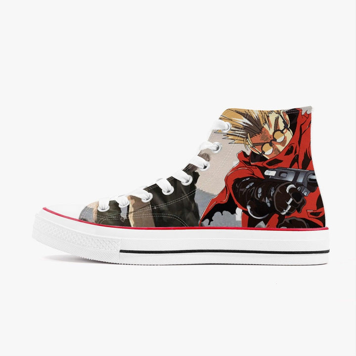 Trigun Vash The Stampede A-Star High White Anime Shoes _ Trigun _ Ayuko