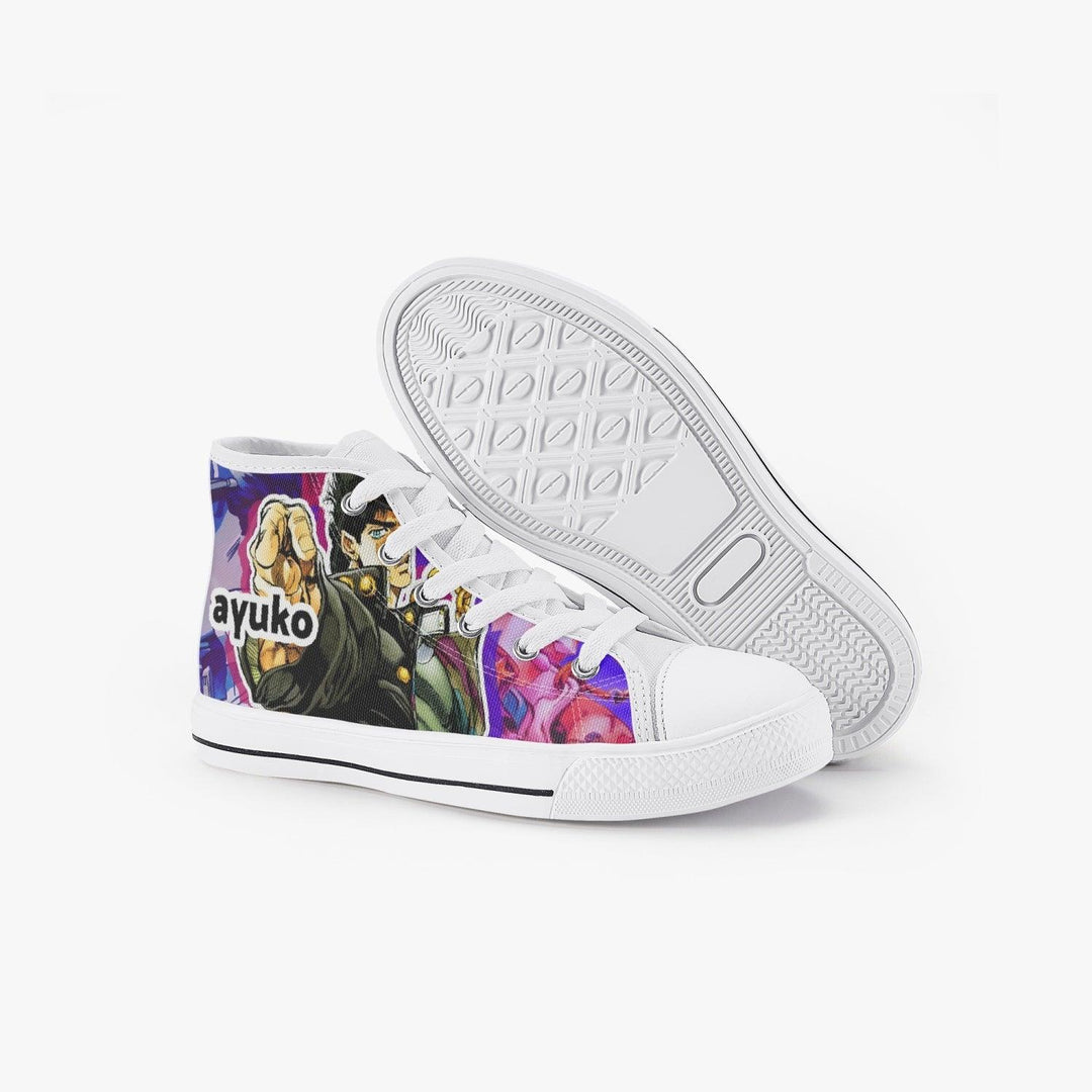 JoJo's Bizarre Adventure Jotaro Kujo Kids A-Star High Anime Shoes _ JoJo's Bizarre Adventure _ Ayuko