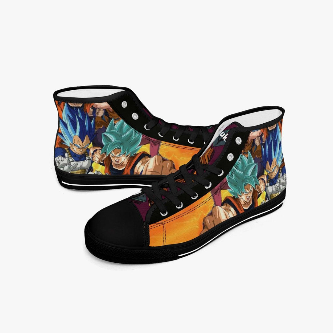 Dragon Ball Z Son Goku and Vegetta A-Star Mid Anime Shoes _ Dragon Ball Z _ Ayuko