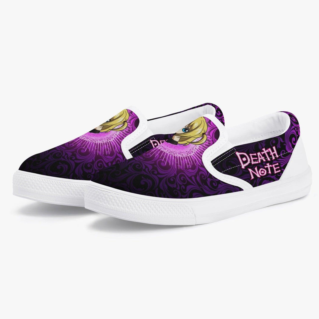 Death Note Misa Purple Kids Slip Ons Anime Shoes _ Death Note _ Ayuko