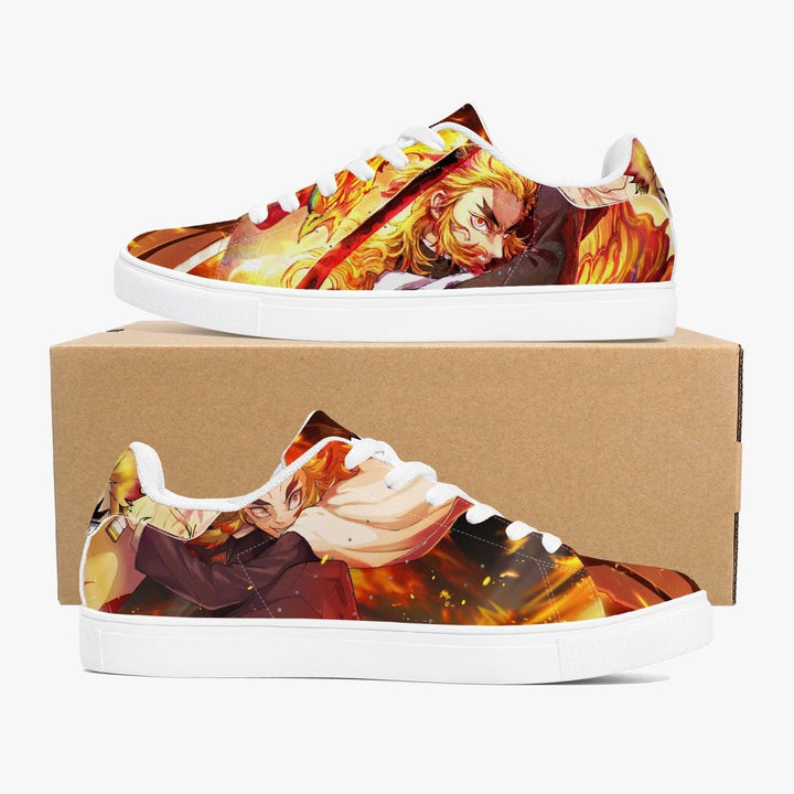 Demon Slayer Kyojuro Rengoku Skate Anime Shoes _ Demon Slayer _ Ayuko