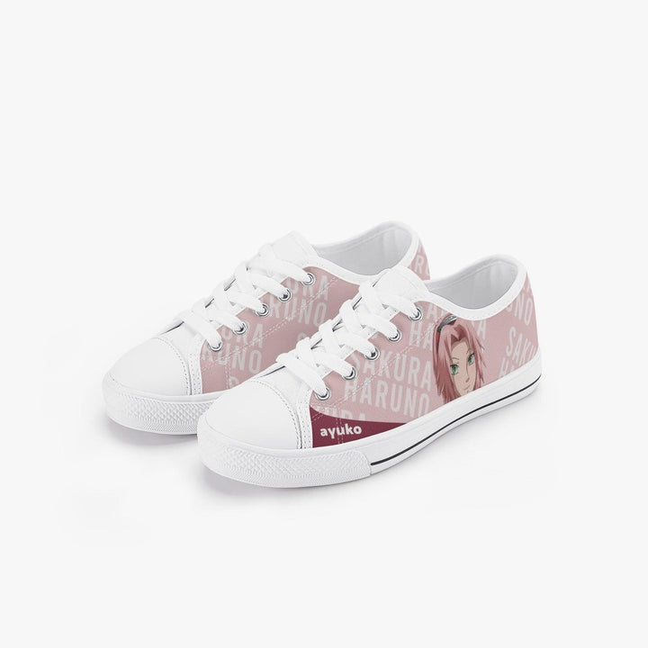 Naruto Shippuden Sakura Haruno Kids A-Star Low Anime Shoes _ Naruto _ Ayuko