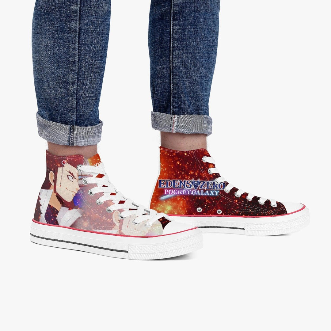 Edens Zero Drakken A-Star High White Anime Shoes _ Edens Zero _ Ayuko