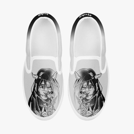 Naruto Shippuden Orochimaru Kids Slip Ons Anime Shoes _ Naruto _ Ayuko