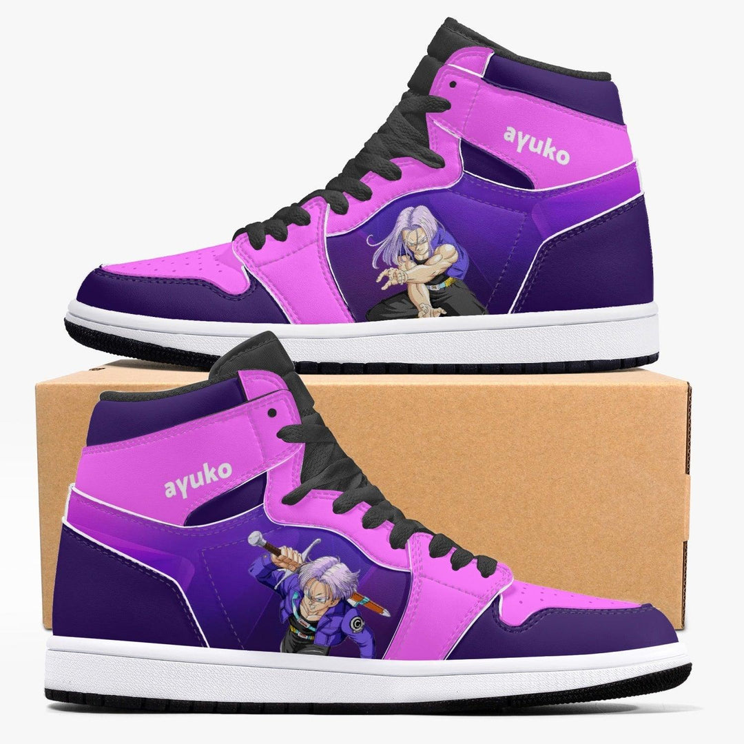 Dragon Ball Z Trunks Purple/Pink JD1 Mid Anime Shoes _ Dragon Ball Z _ Ayuko