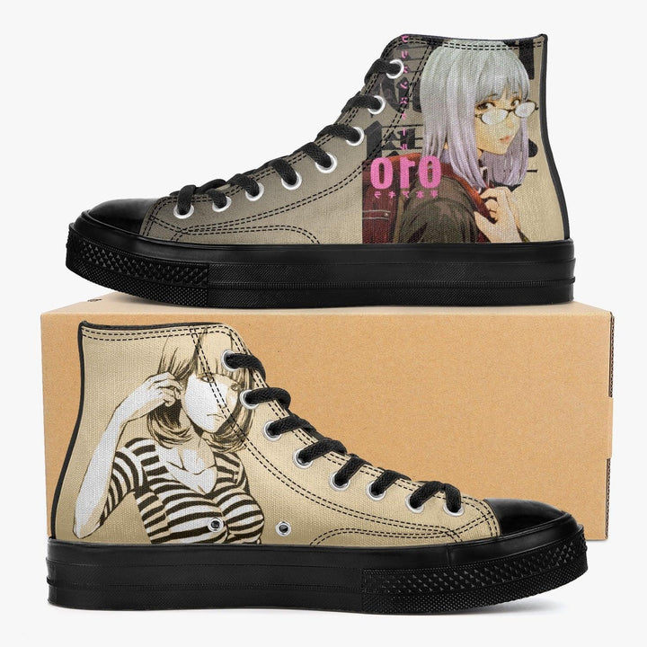 Prison School Meiko Shiraki & Hana Midorikawa A-Star High Black Anime Shoes _ Prison School _ Ayuko