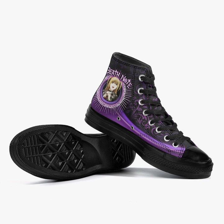 Death Note Misa Purple Black A-Star High Anime Shoes _ Death Note _ Ayuko