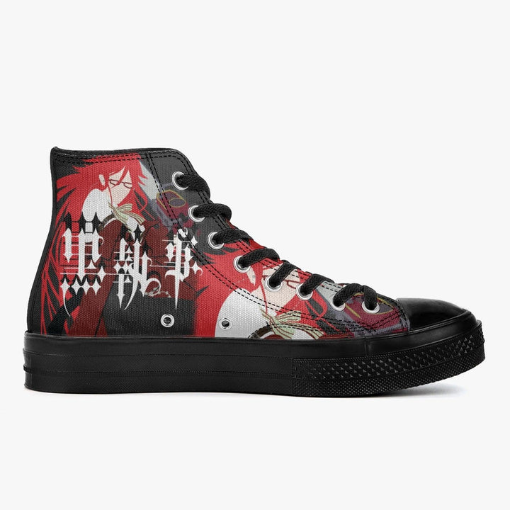 Black Butler Grell Sutcliff A-Star High Anime Shoes _ Black Butler _ Ayuko