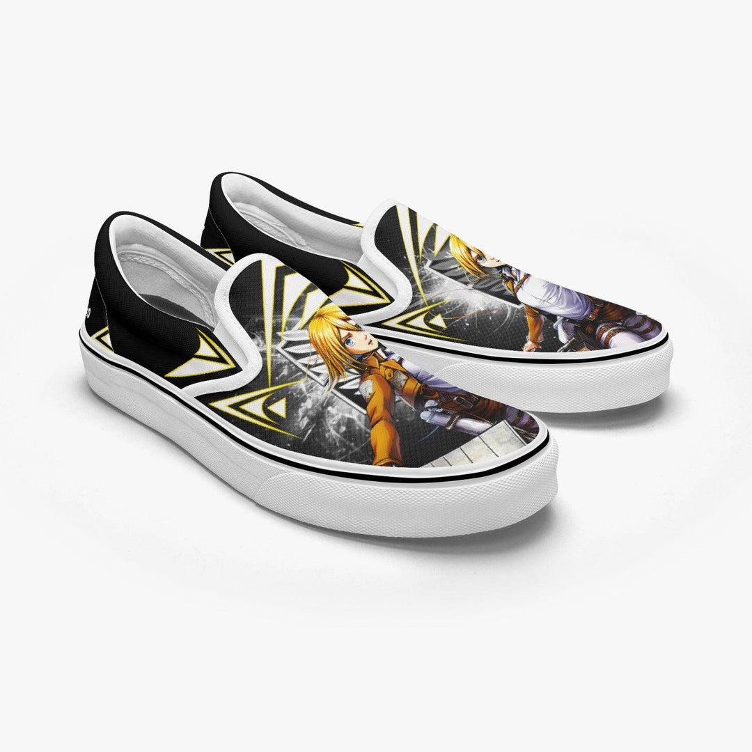 Attack On Titan Historia Christa Slip Ons Anime Shoes _ Attack On Titan _ Ayuko