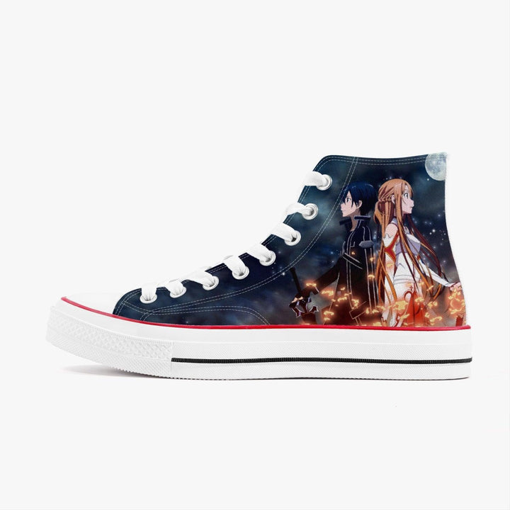 Sword Art Online Kirito x Asuna A-Star High Anime Shoes _ Sword Art Online _ Ayuko