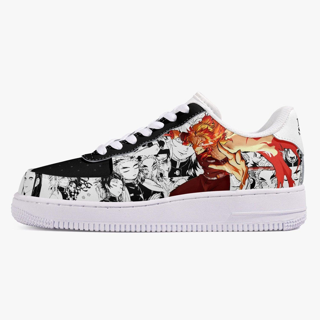 Demon Slayer Kyojuro Rengoku Manga Style Air F1 Anime Shoes _ Demon Slayer _ Ayuko