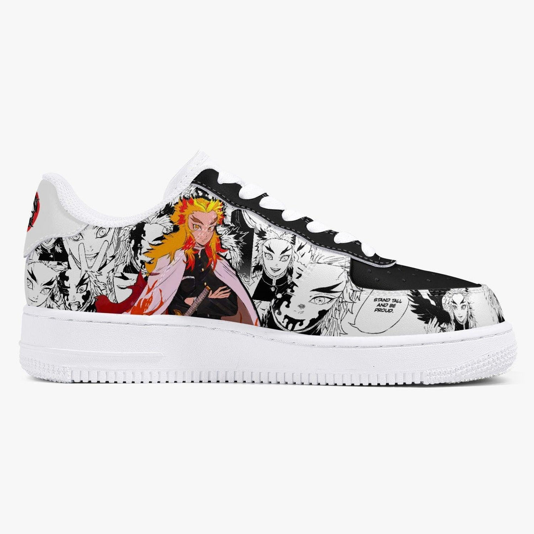 Demon Slayer Kyojuro Rengoku Manga Style Air F1 Anime Shoes _ Demon Slayer _ Ayuko