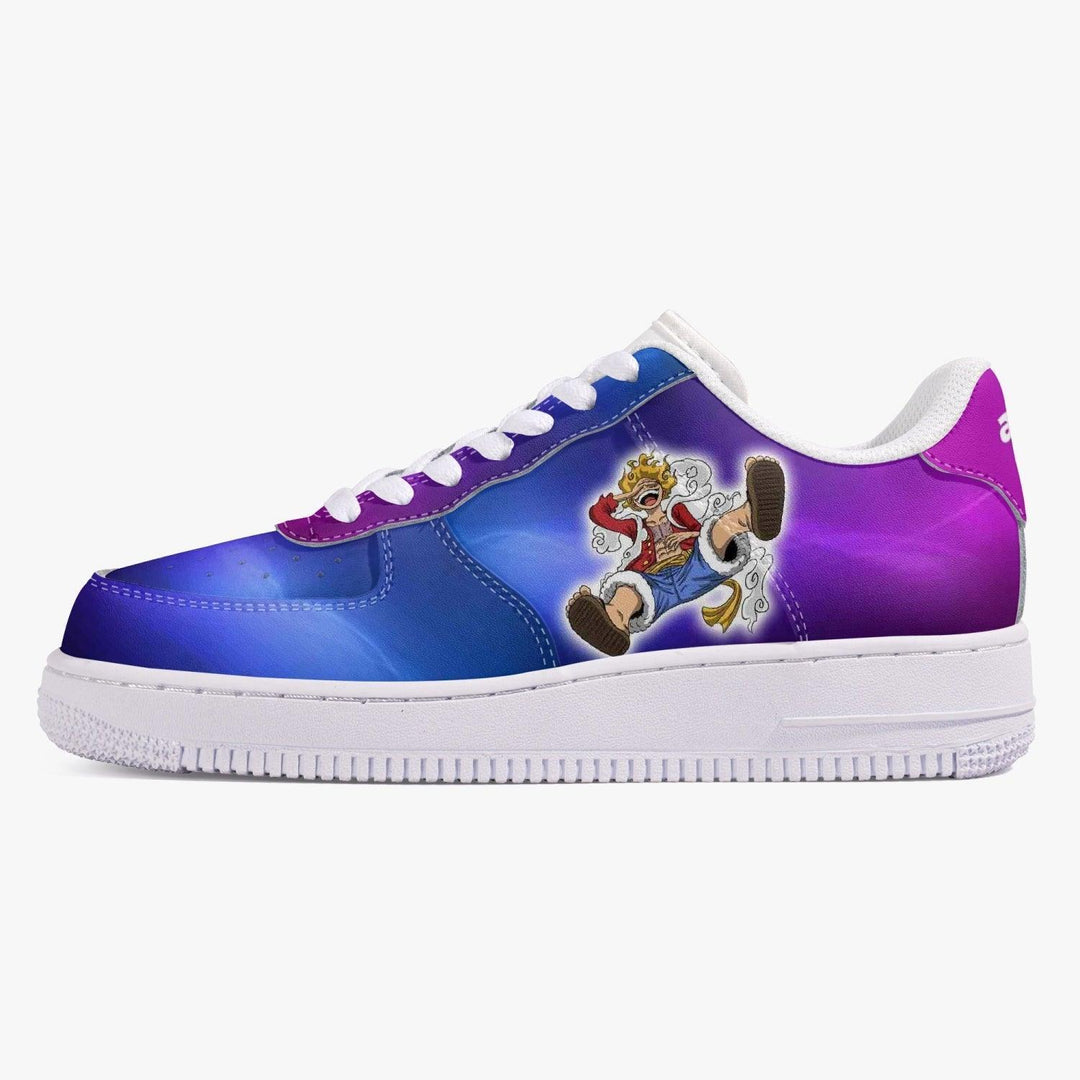 One Piece Luffy Gear 5 Blue/Purple Air F1 Anime Shoes _ One Piece _ Ayuko