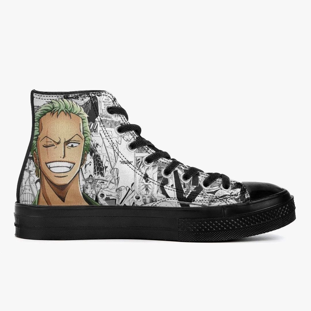 One Piece Luffy X Roronoa Zoro A-Star High Anime Shoes _ One Piece _ Ayuko