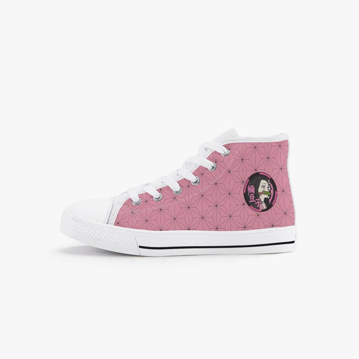 Demon Slayer Nezuko Kamado Kid’s High-Top Canvas Anime Shoes _ Demon Slayer _ Ayuko