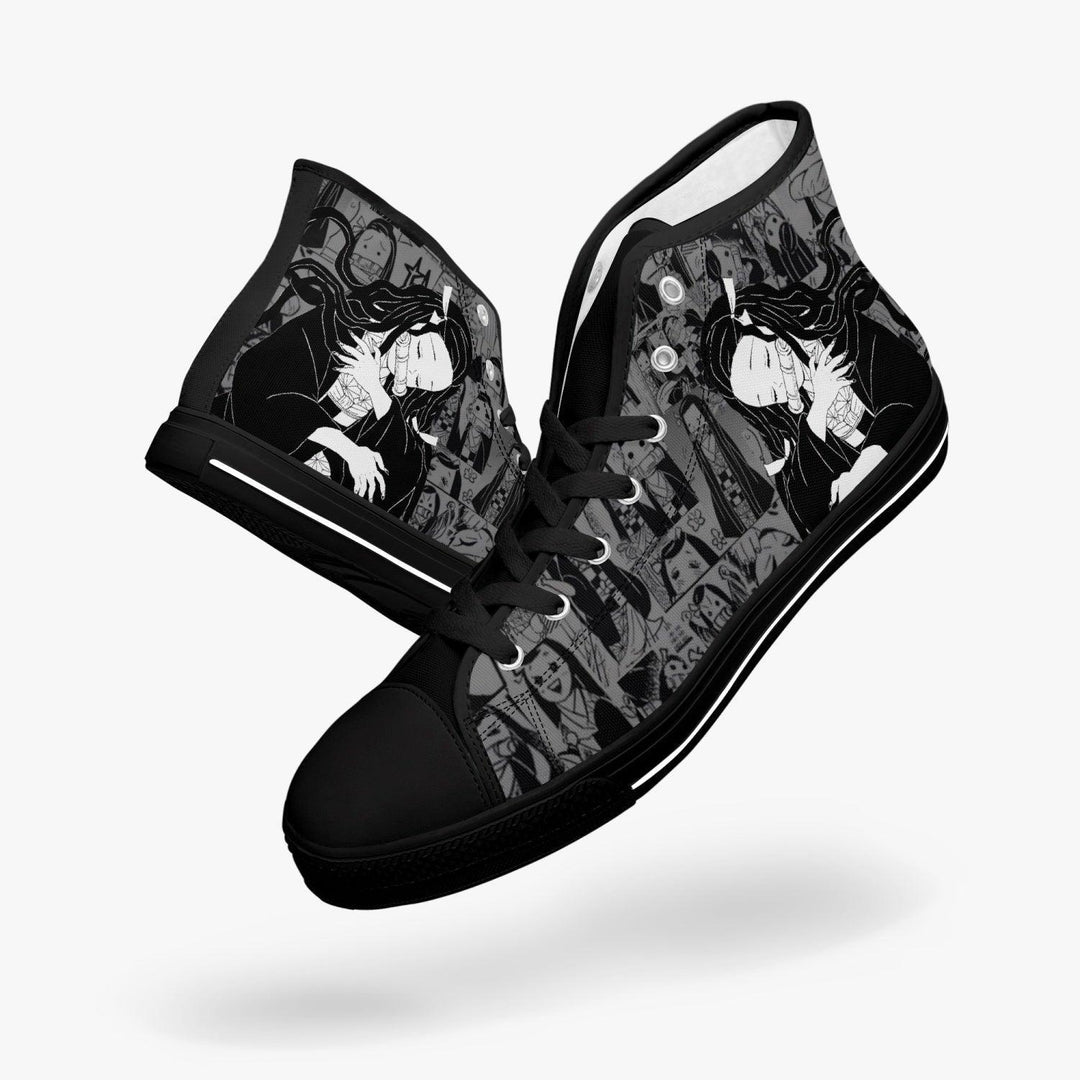 Demon Slayer Nezuko Kamado Manga A-Star Mid Anime Shoes _ Demon Slayer _ Ayuko