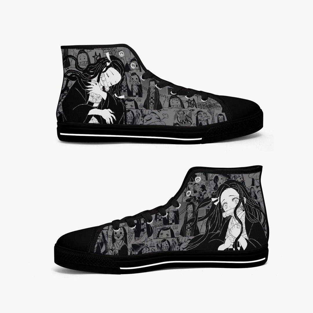 Demon Slayer Nezuko Kamado Manga A-Star Mid Anime Shoes _ Demon Slayer _ Ayuko