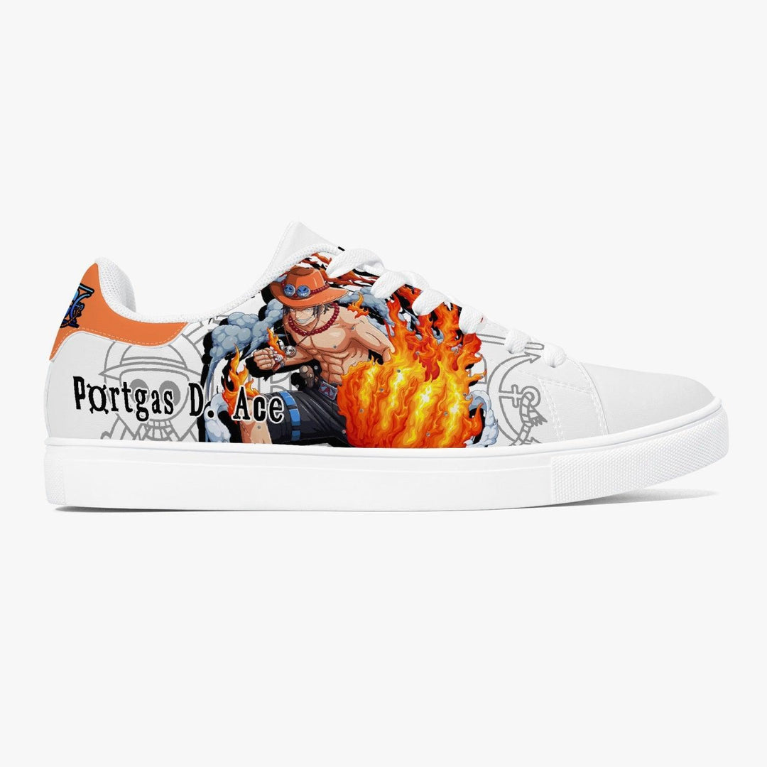 One Piece Portgas D. Ace Skate Anime Shoes _ One Piece _ Ayuko