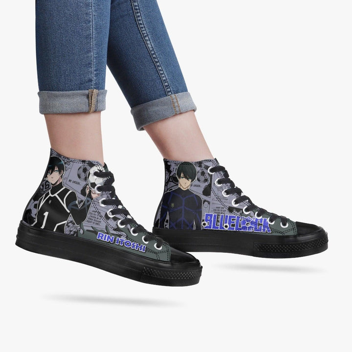 Blue Lock Rin Itoshi A-Star High Anime Shoes _ Blue Lock _ Ayuko