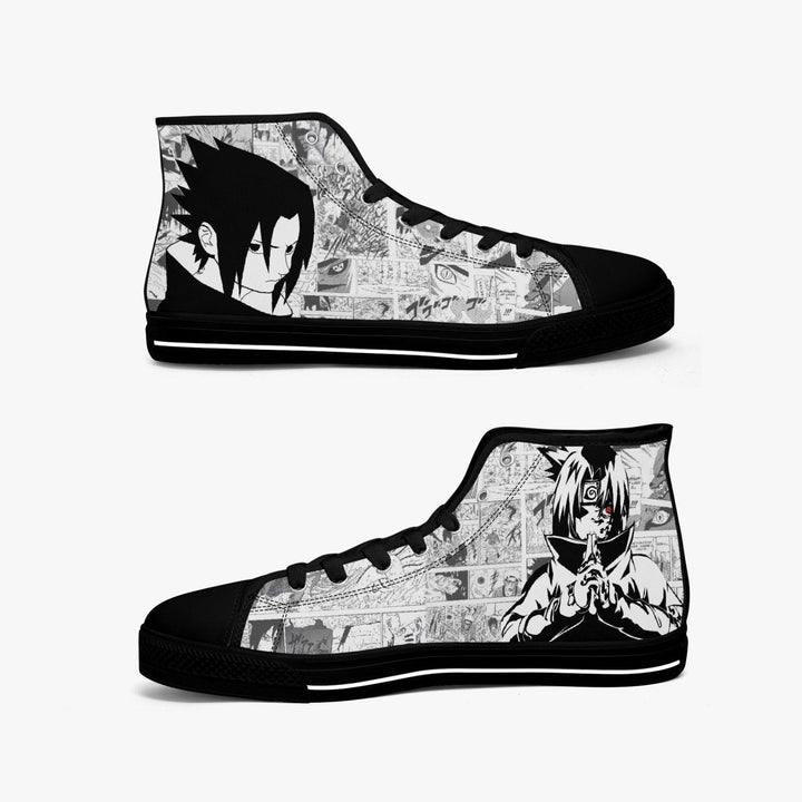 Naruto Shippuden Sasuke Uchiha A-Star Mid Anime Shoes _ Naruto _ Ayuko