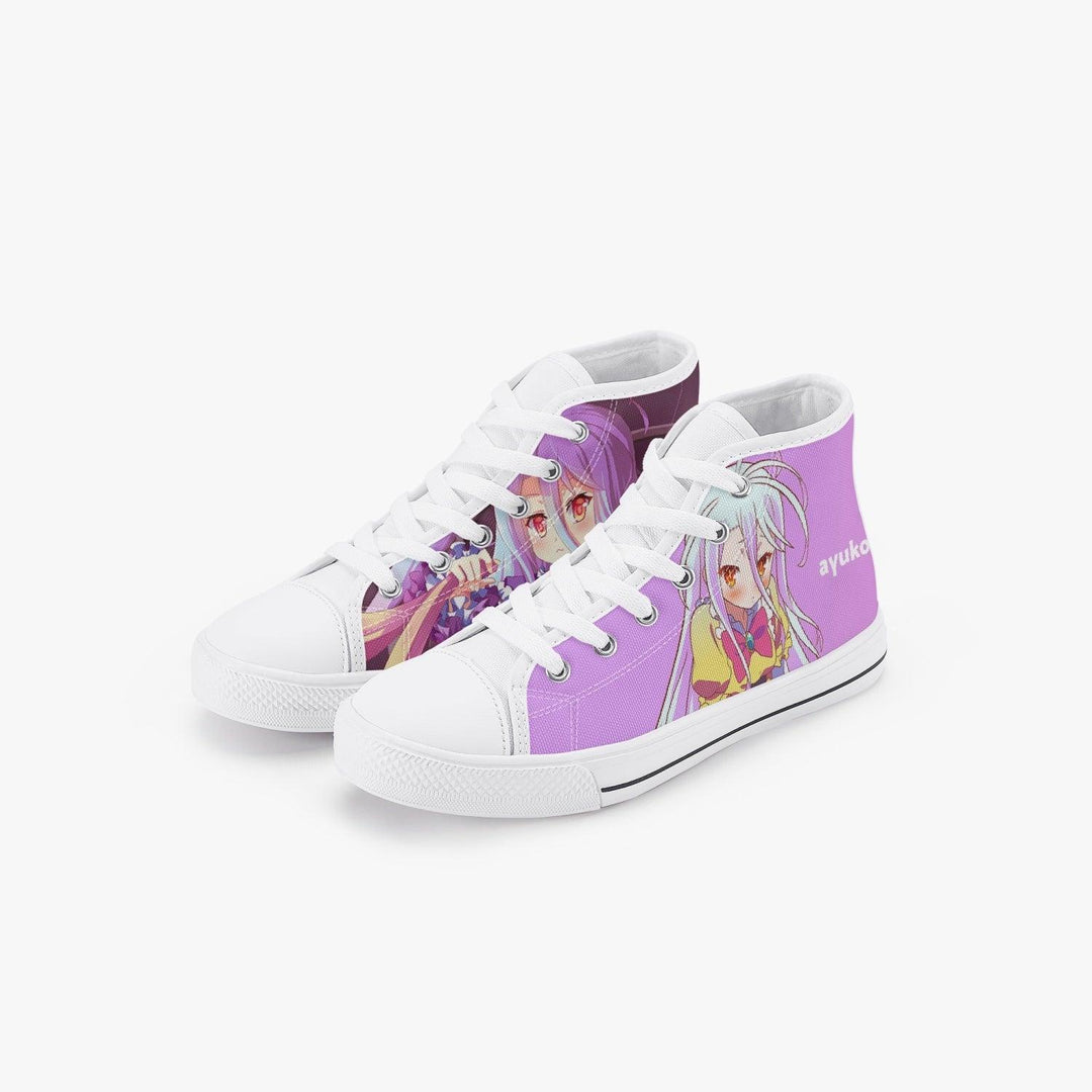 No Game No Life Shiro Kids A-Star High Anime Shoes _ No Game No Life _ Ayuko