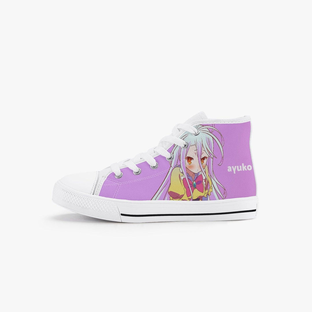 No Game No Life Shiro Kids A-Star High Anime Shoes _ No Game No Life _ Ayuko