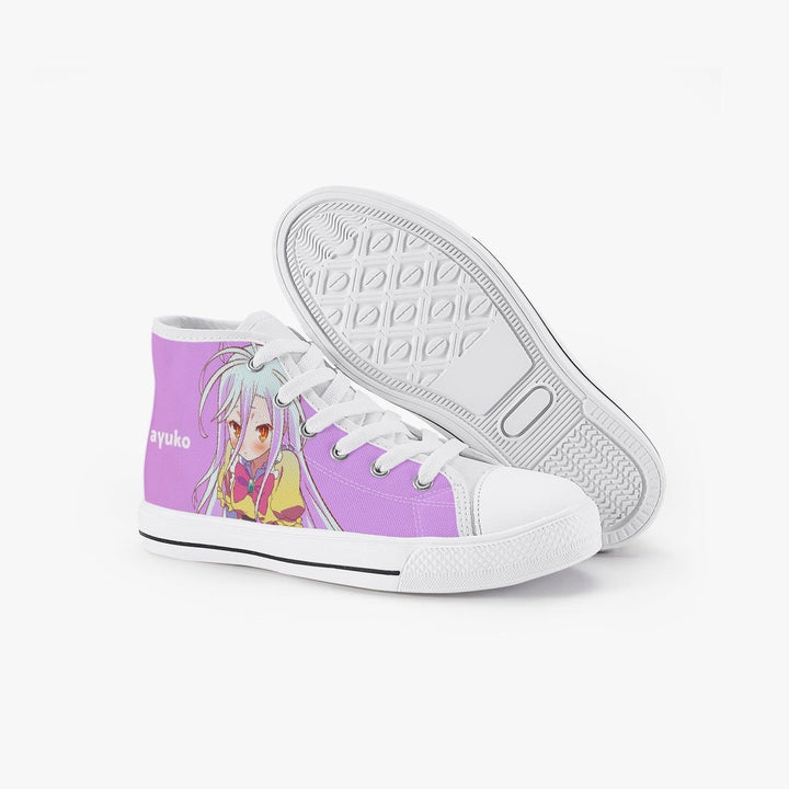 No Game No Life Shiro Kids A-Star High Anime Shoes _ No Game No Life _ Ayuko