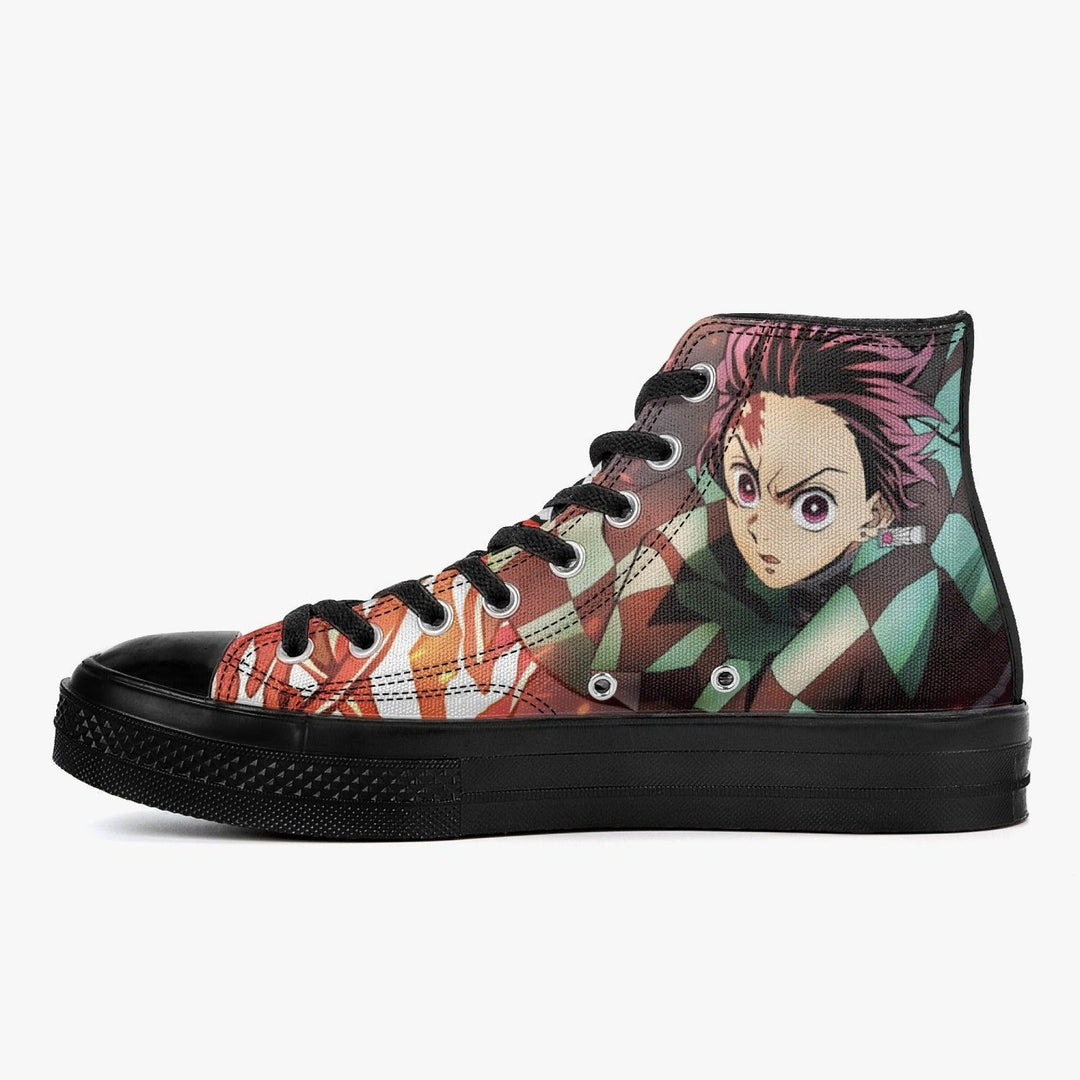 Demon Slayer Tanjiro A-Star High Anime Shoes _ Demon Slayer _ Ayuko