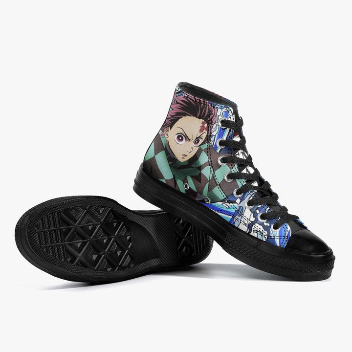 Demon Slayer Tanjiro A-Star High Anime Shoes _ Demon Slayer _ Ayuko