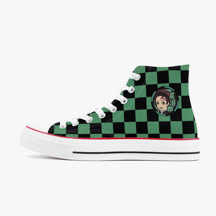 Demon Slayer Tanjiro Kamado A-Star High Anime Shoes _ Demon Slayer _ Ayuko