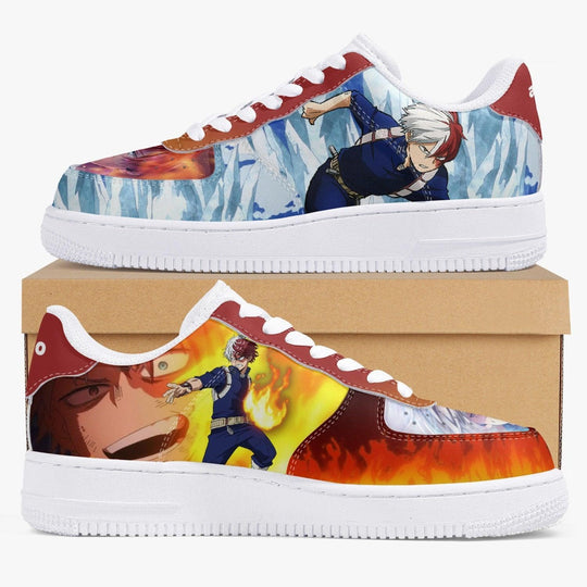 My Hero Academia Todoroki AF1 Anime Shoes _ My Hero Academia _ Ayuko