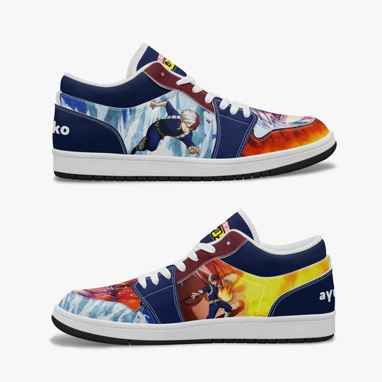 My Hero Academia Todoroki JD1 Low Anime Shoes _ My Hero Academia _ Ayuko