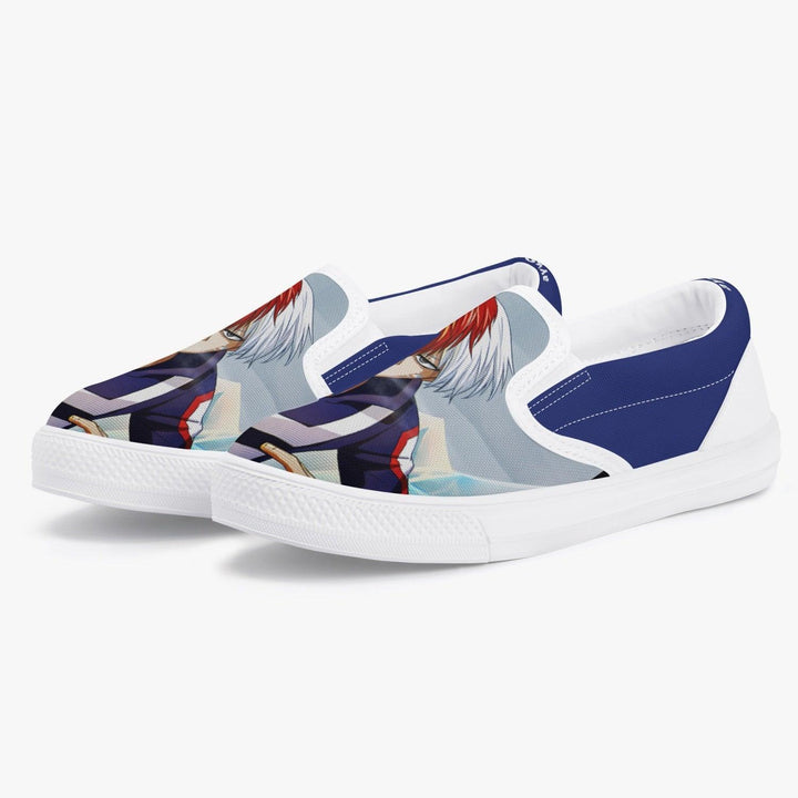 My Hero Academia Todoroki Kids Slip Ons Anime Shoes _ My Hero Academia _ Ayuko