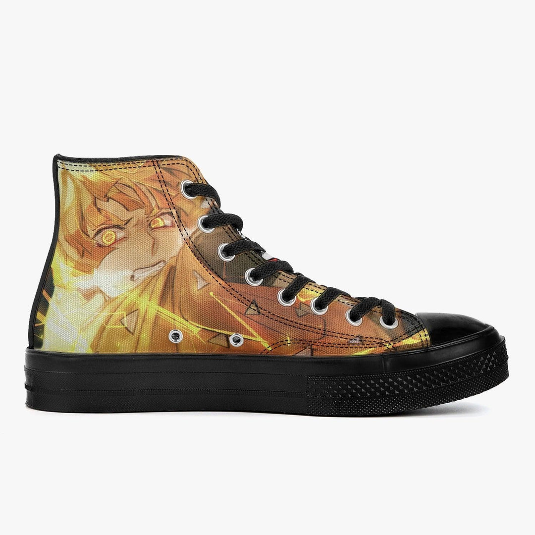 Demon Slayer Zenitsu A-Star High Anime Shoes _ Demon Slayer _ Ayuko