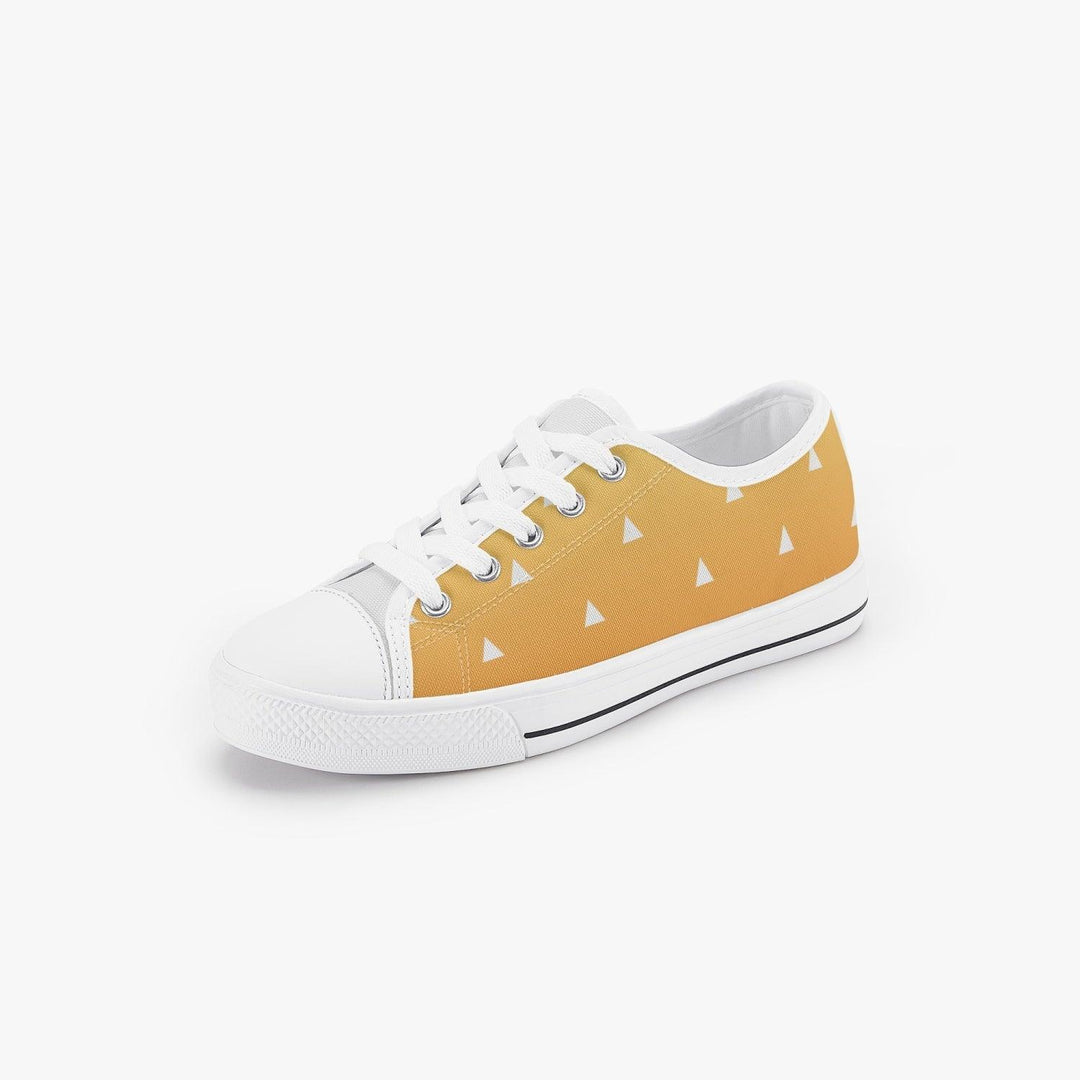 Demon Slayer Zenitsu Agatsuma Kid’s Low-Top Canvas Anime Shoes _ Demon Slayer _ Ayuko